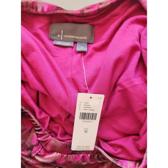 NWT Anthropologie Ruched Velvet Floral Mini Skirt Pull On Size L - Picture 6 of 11